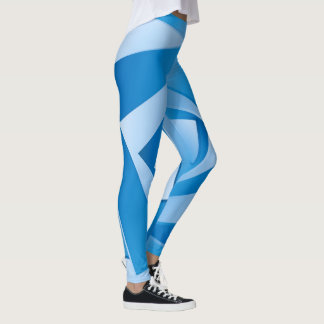 Blauwe Vellen Leggings