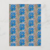 Blauwe ventilator briefkaart (Voorkant)