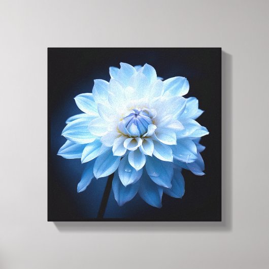 Blauwe ventilator canvas afdruk (Voorkant)