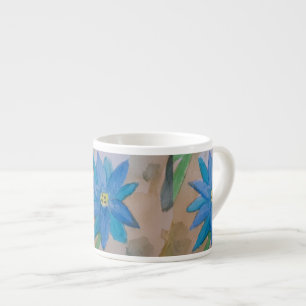 Blauwe ventilator espresso kop