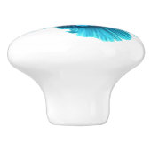 Blauwe ventilator keramische romp knop (Zijkant)