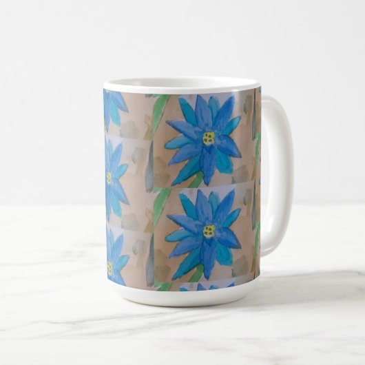 Blauwe ventilator koffiemok (Voorkant rechts)