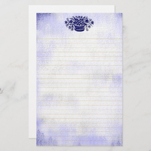 Blauwe ventilator met Canvas langoeroe Briefpapier (Voorkant / Achterkant)