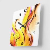 Blauwe ventilator omkeert klok (Hoek)