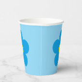 Blauwe ventilator papieren bekers (Rechts)