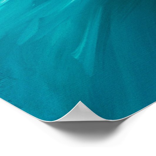 Blauwe ventilator poster (Hoek)