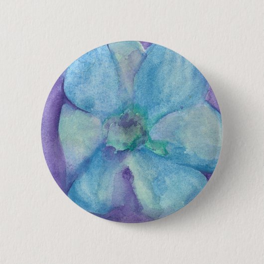 Blauwe ventilator ronde button 5,7 cm (Voorkant)