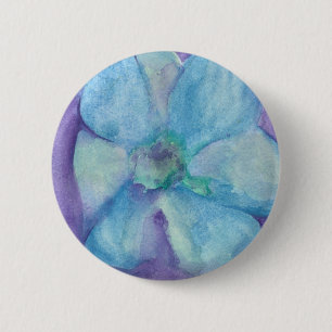 Blauwe ventilator ronde button 5,7 cm