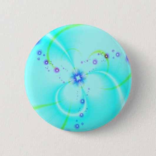 blauwe ventilator ronde button 5,7 cm (Voorkant)