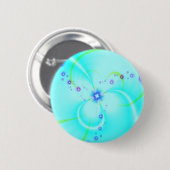 blauwe ventilator ronde button 5,7 cm (Voorkant /achterkant)