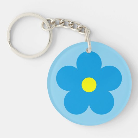 Blauwe ventilator sleutelhanger (Voorkant)