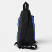 Blauwe ventilator sling bag (Achterkant)