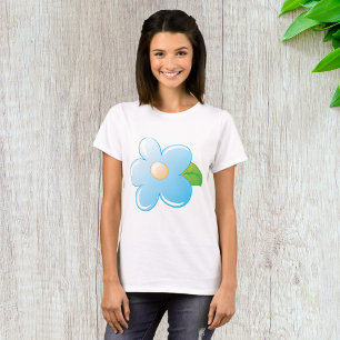 Blauwe ventilator t-shirt