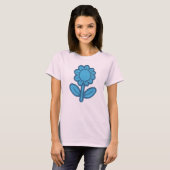 Blauwe ventilator t-shirt (Voorkant volledig)