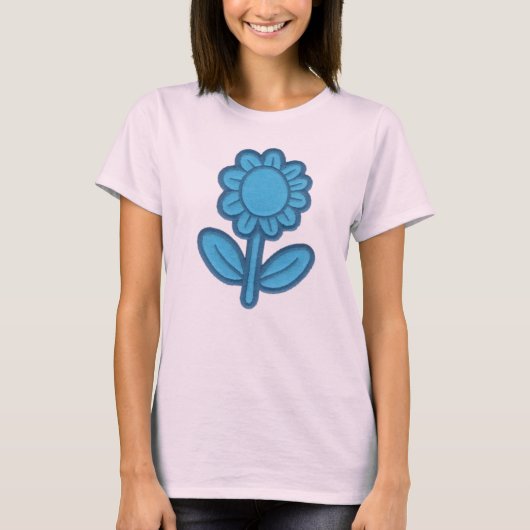 Blauwe ventilator t-shirt (Voorkant)