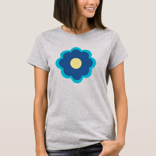 Blauwe ventilator t-shirt