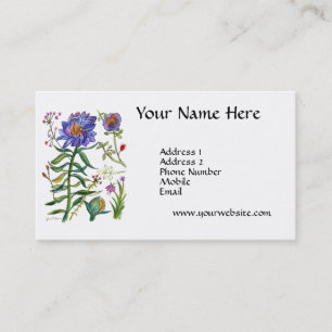 Blauwe ventilator visitekaartje