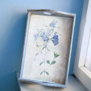 Blauwe ventilator  vlinder gekleurd ontkoppeld tissuepapier