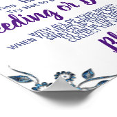 Blauwe ventilator zet de Ring op het Spelteken van Poster (Hoek)