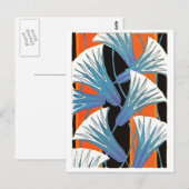 Blauwe ventilatordeo briefkaart (Voorkant / Achterkant)