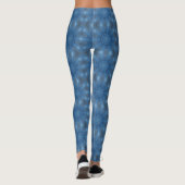 Blauwe ventilatorkunst-Leggings Leggings (Achterkant)