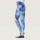 Blauwe veren leggings (Links)
