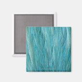 Blauwe veren magneet (Voorkant / Achterkant)
