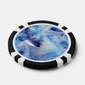 Blauwe veren pokerchips (Enkel)