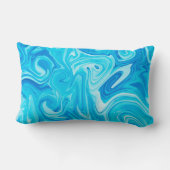 Blauwe verf zwijn waar ik van hou: OVERNAAM Ocean Kussen (Achterkant)