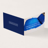 Blauwe verfkwast, schilder & decorateur Foto
