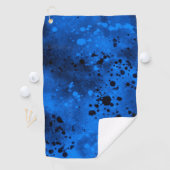 Blauwe verfspatten  golfhanddoek (Insitu)