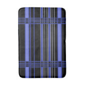 Blauwe verticale strepen badmat (Voorkant Verticaal)