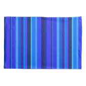 Blauwe verticale strepen kussensloop (Achterkant)