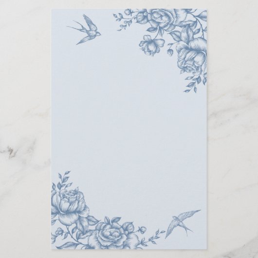 Blauwe Victoriaans Tuin Bruidsthee Advies en Wense (Achterkant)