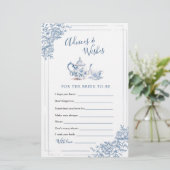 Blauwe Victoriaans Tuin Bruidsthee Advies en Wense (Staand voorkant)