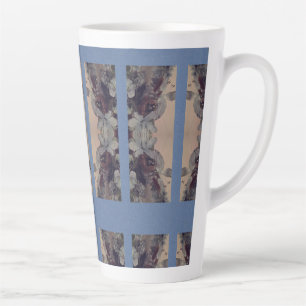 Blauwe Vintage Latte Mok
