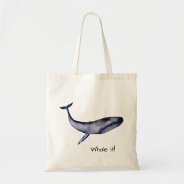  blauwe vinvis tote bag