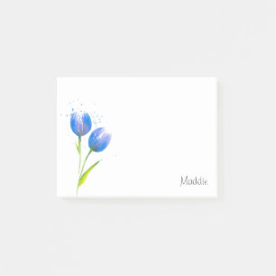 Blauwe Violet Tulips Post-it Notes