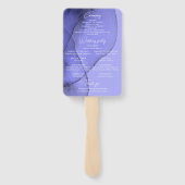 Blauwe vioollavendel handwaaier (Achterkant)