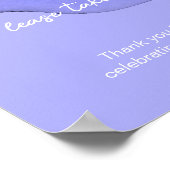 Blauwe vioollavender Favors Poster (Hoek)