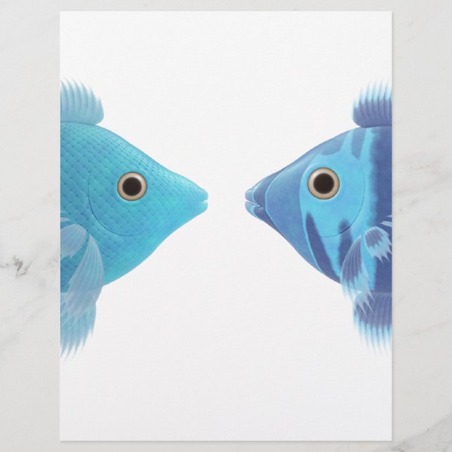 blauwe vis (Voorkant)
