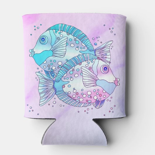 Blauwe vis blikjeskoeler (Achterkant)