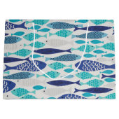 Blauwe vis groot cadeauzakje (Voorkant)