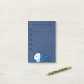 Blauwe Vis Kind Taaklijst Post It Notities Post-it® Notes (Op bureau)