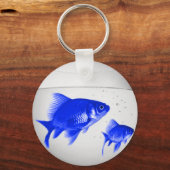 Blauwe vis sleutelhanger (Voorkant)