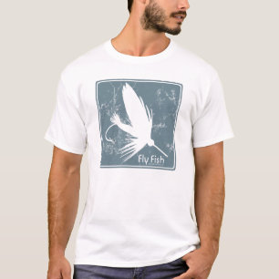 Blauwe vis t-shirt