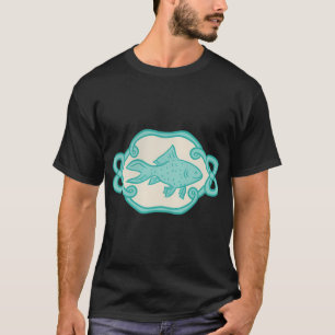 Blauwe vis t-shirt