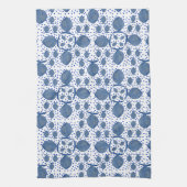 Blauwe vis theedoek (Verticaal)