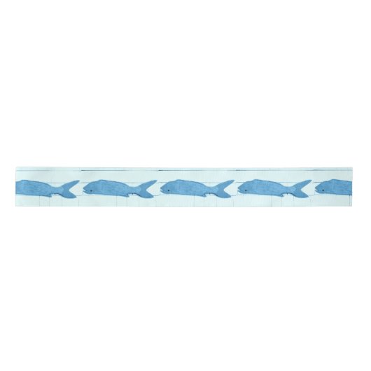 Blauwe vis Thunder_Cove wit Lint (Voorkant)