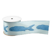 Blauwe vis Thunder_Cove wit Lint (Spoel)